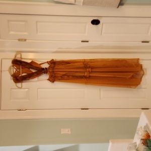 12th Tribe crochet & fringe maxi dress